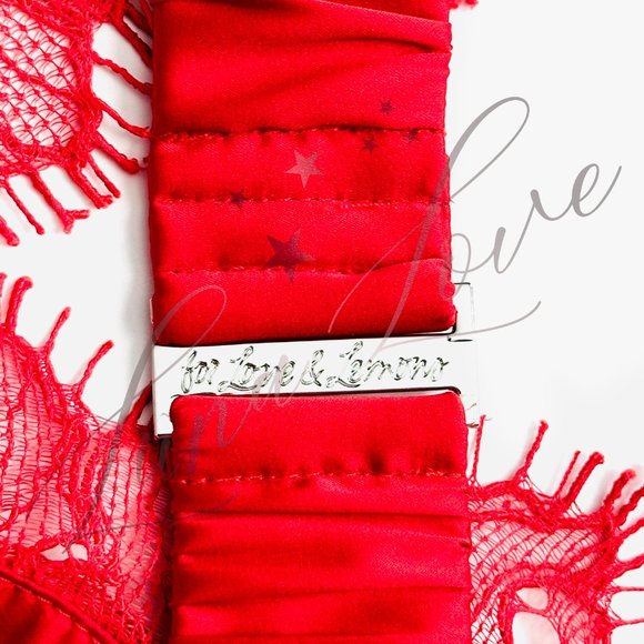 FOR LOVE & LEMONS Casey Maxi Dress in Red NWT - Picture 11 of 12